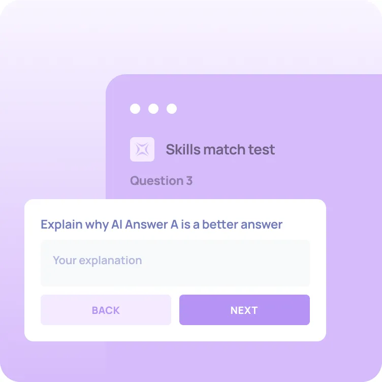 Skills match test